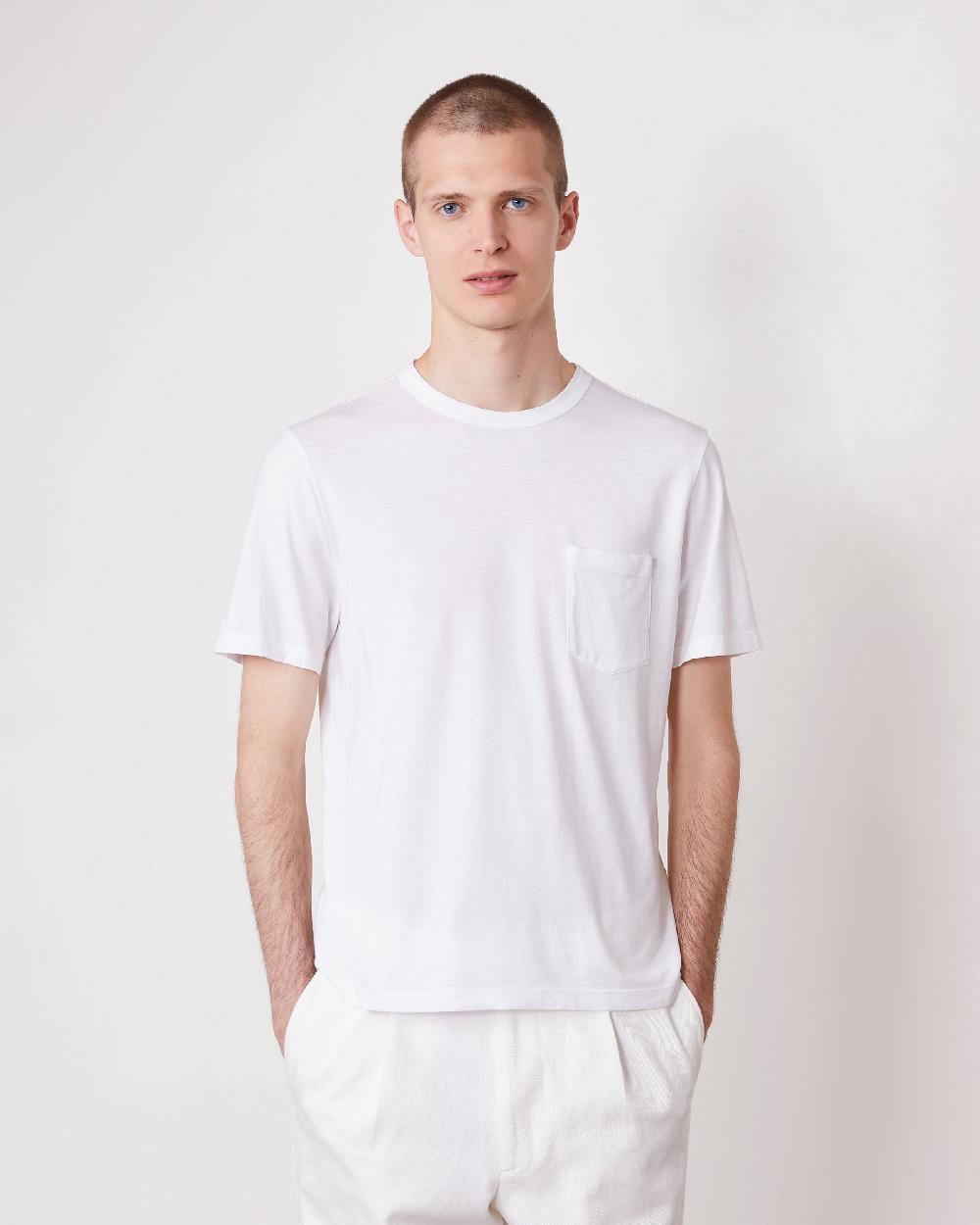 officine generale T-shirt LYOCEL COTON BLANC