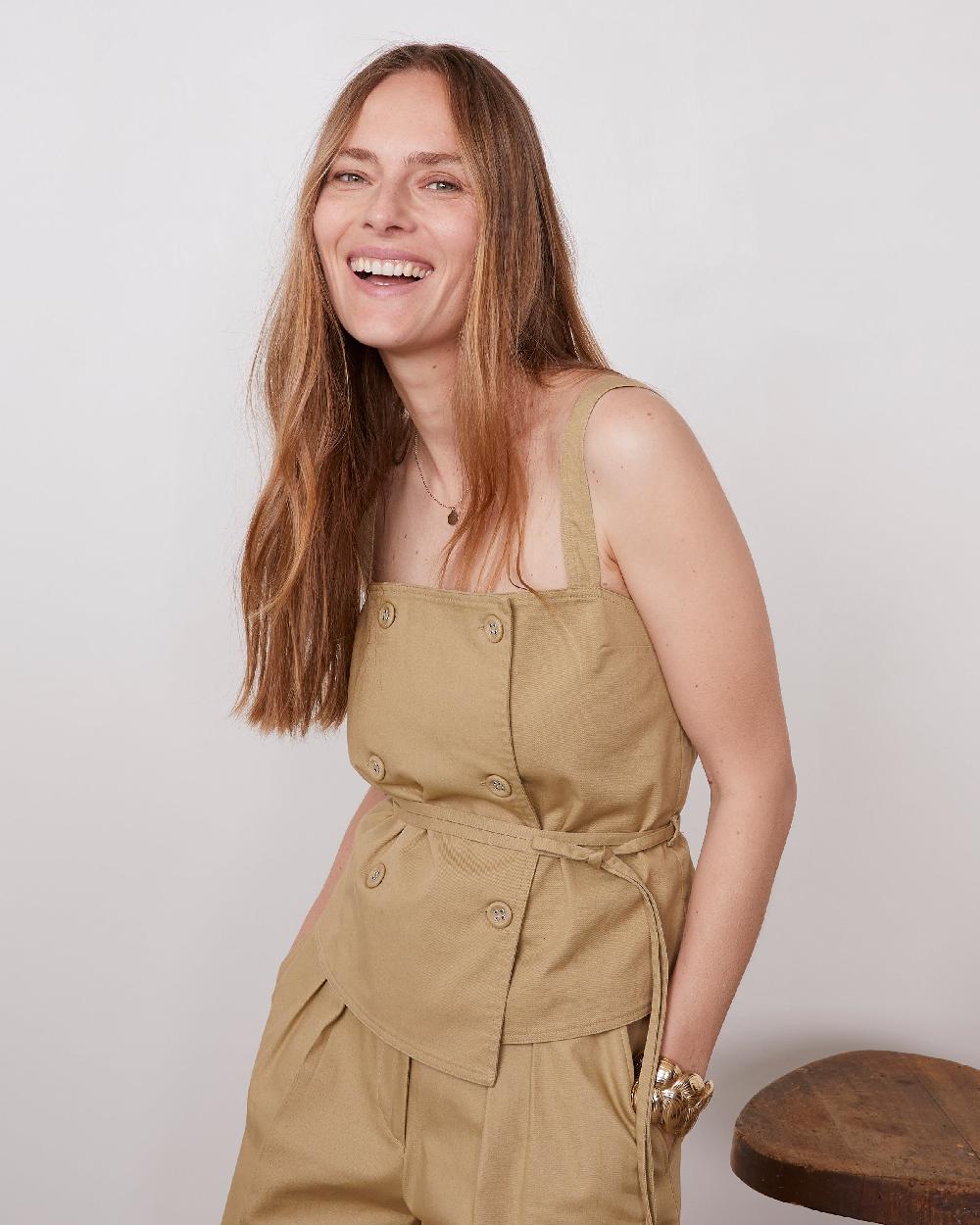 officine generale Top trudi Twill de coton TAN