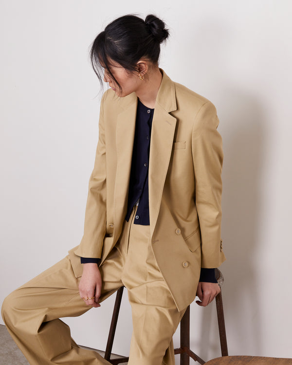 Officine Generale Veste Daya Twill De Coton TAN