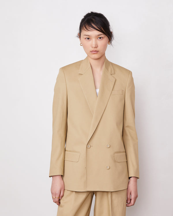 Officine Generale Veste Daya Twill De Coton TAN