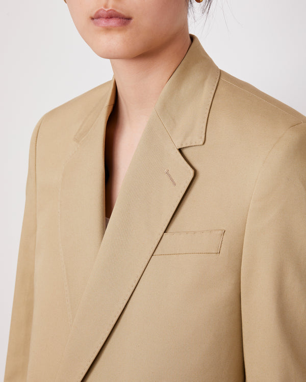 Officine Generale Veste Daya Twill De Coton TAN