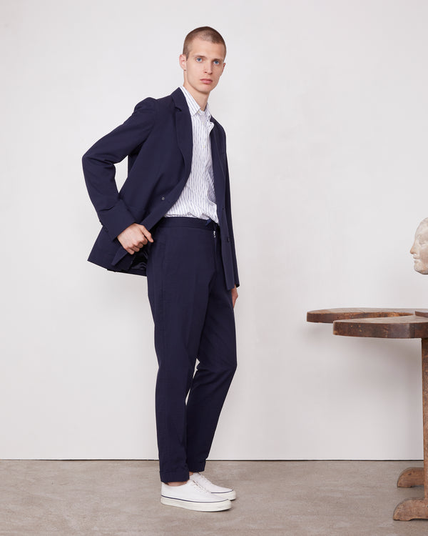 Officine Generale Veste Leon COTON MARINE FONCE