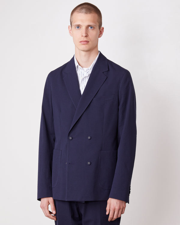 Officine Generale Veste Leon COTON MARINE FONCE