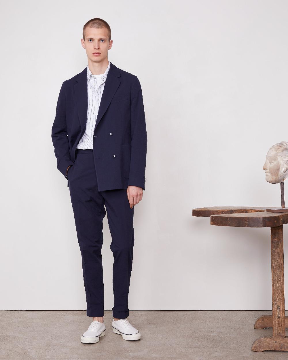 officine generale Veste leon COTON MARINE FONCE