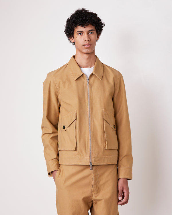 Officine Generale Veste Mateus TWILL TEINT KHAKI