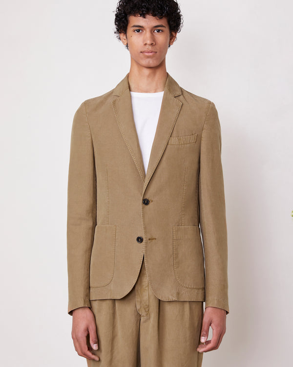 Officine Generale Veste Nehemiah TWILL TEINT CIGAR