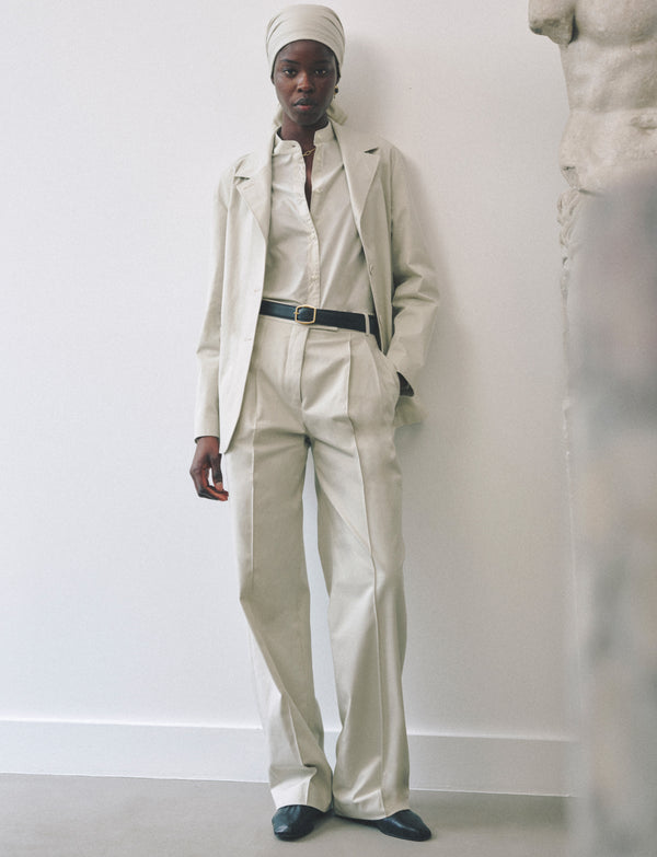 Officine Generale Veste Sicky Twill De Coton STONE