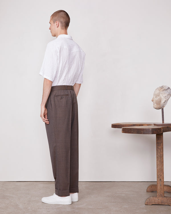 Officine Generale Pantalon Hugo LAINE VIERGE ITALIENNE
