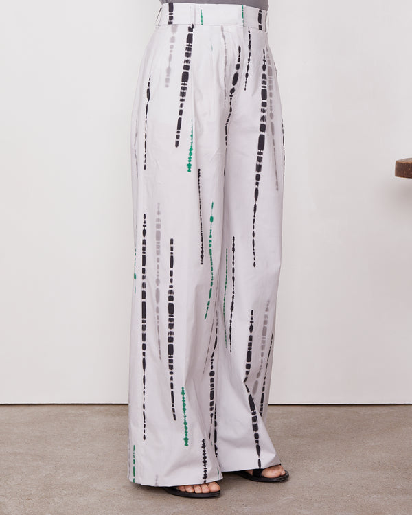 Officine Generale Pantalon Lysea Coton STONE/BLK/JADE