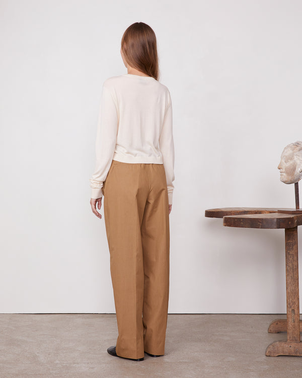 Officine Generale Pantalon Nastia Popeline De Coton