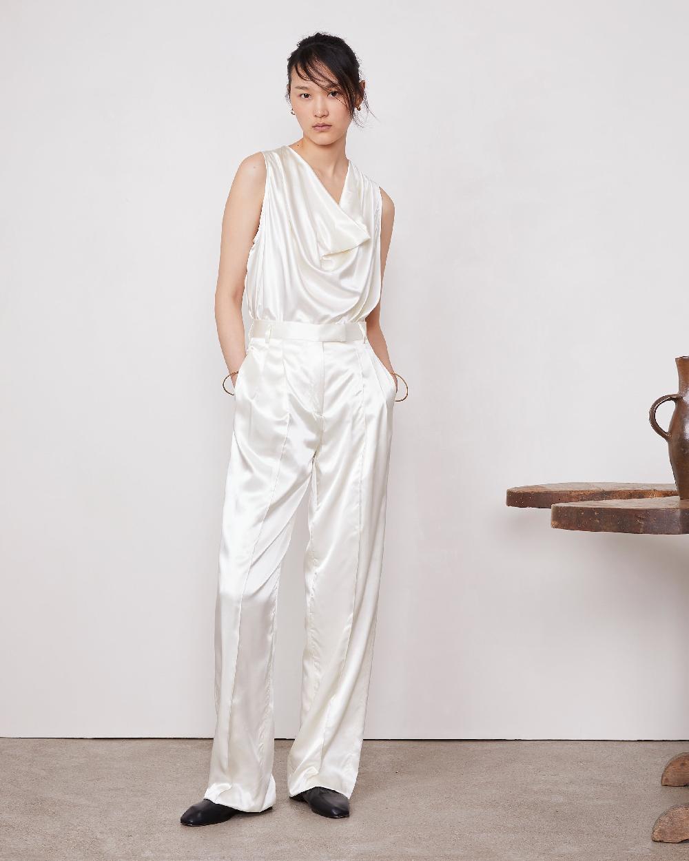 officine generale Pantalon nastia Viscose italienne ECRU