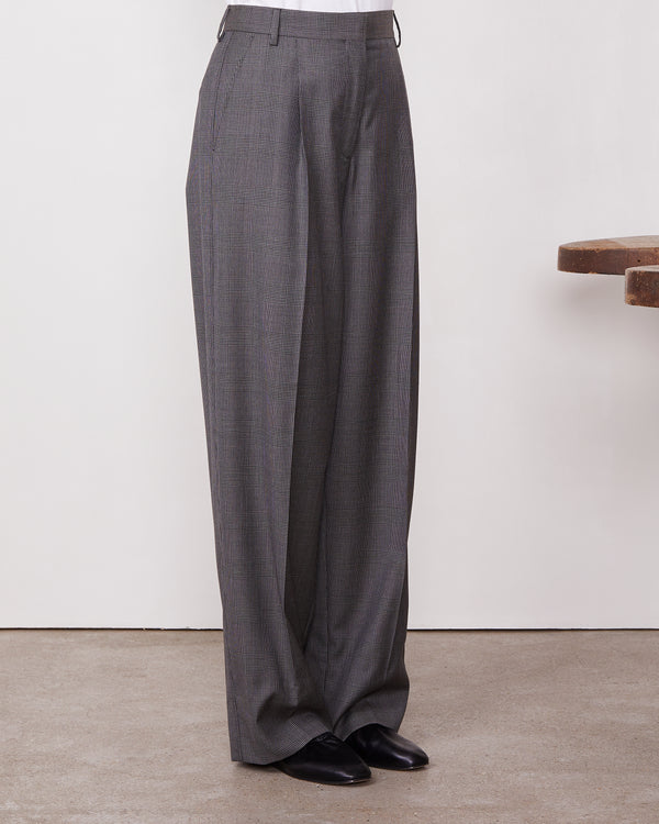 Officine Generale Pantalon New Sophie Laine Vierge Italienne TAUPE/BROWN