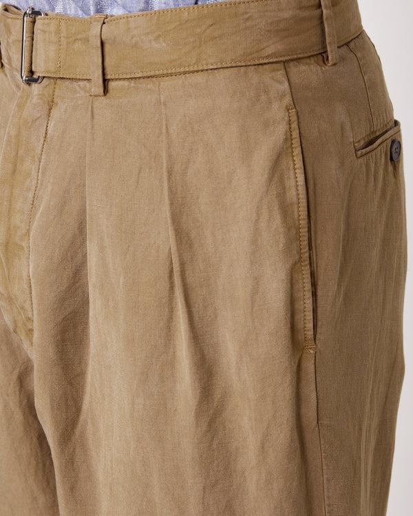 Officine Generale Pantalon Pierre TWILL TEINT CIGAR