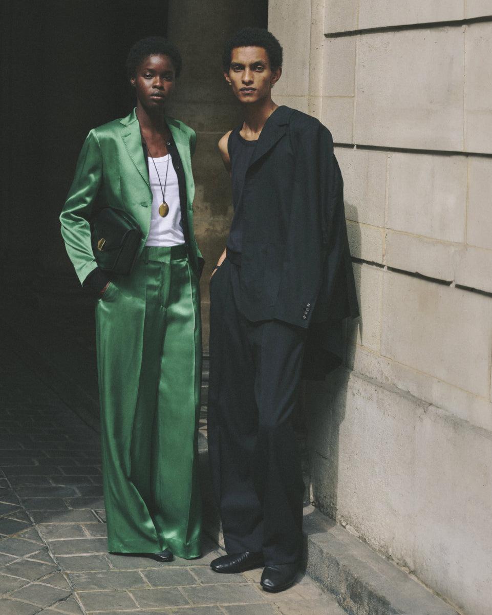 officine generale Pantalon rosa Viscose italienne JADE