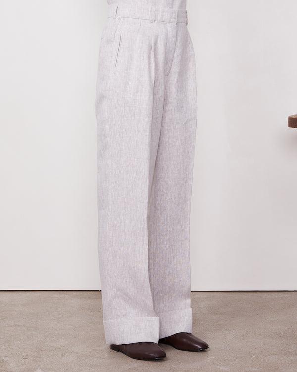 Officine Generale Pantalon Willow Lin Naturel NATUREL