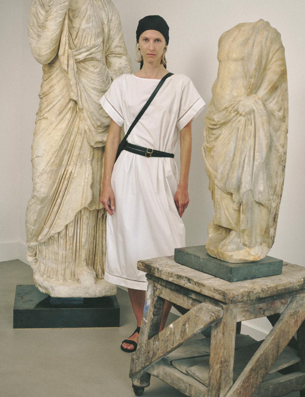 officine generale Robe isha Popeline de coton BLANC