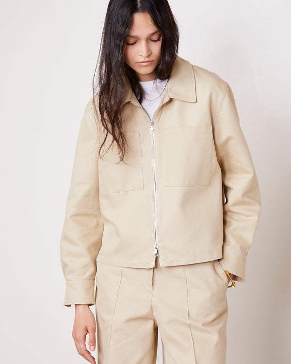 Officine Generale Sucrhemise Rhea TWILL DE COTON ESPAGNOL SABLE