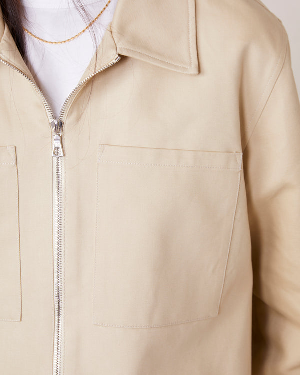 Officine Generale Sucrhemise Rhea TWILL DE COTON ESPAGNOL SABLE