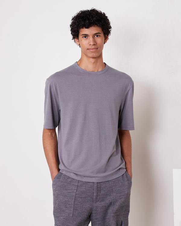Officine Generale T-shirt Benny COTON LYOCELL TEINT EN PIÈCE
