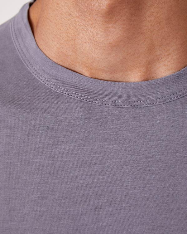 Officine Generale T-shirt Benny COTON LYOCELL TEINT EN PIÈCE