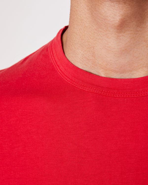 Officine Generale T-shirt Benny COTON LYOCELL TEINT EN PIÈCE