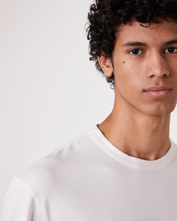 Officine Generale T-shirt Benny COTON LYOCELL TEINT EN PIÈCE