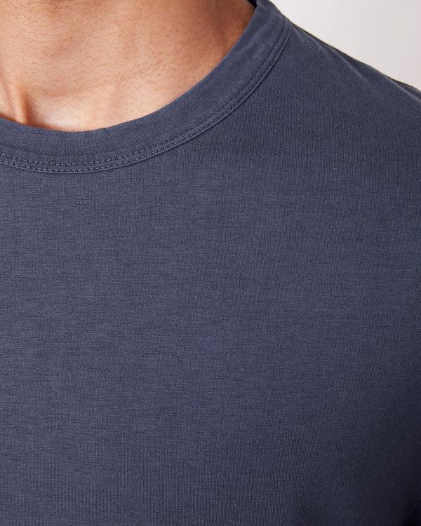 Officine Generale T-shirt Benny COTON LYOCELL TEINT EN PIÈCE