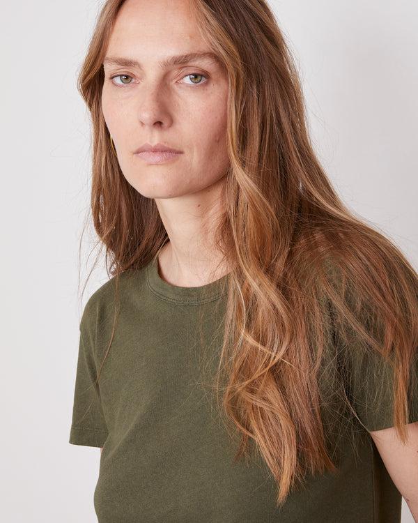 Officine Generale T-shirt Lara Mélange De Coton Et De Lin