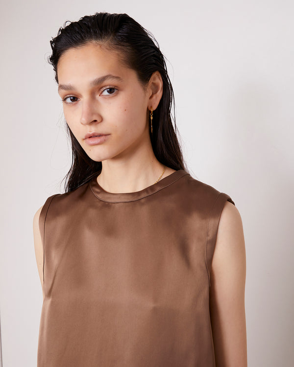 Officine Generale Top Grace Viscose Italienne GINGER BREAD