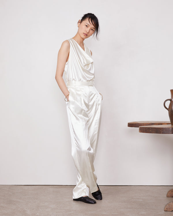 Officine Generale Top Ludmilla Viscose Italienne ECRU