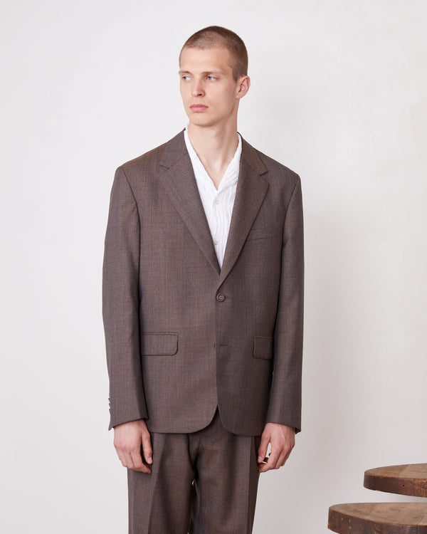 Officine Generale Veste Kent LAINE VIERGE ITALIENNE TAUPE