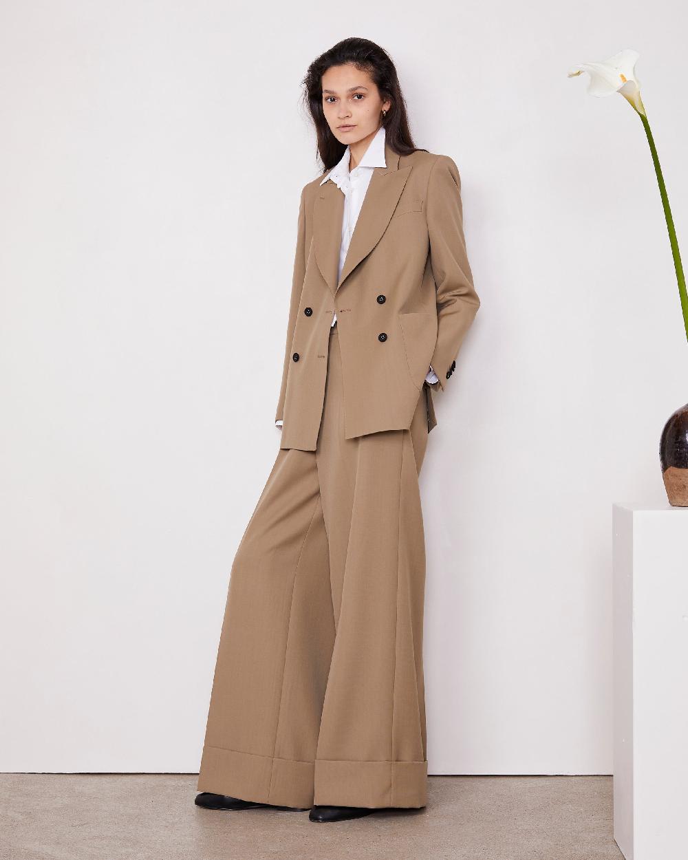 officine generale Veste saliana LAINE ITALIENNE KHAKI