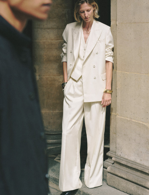 Officine Generale Veste Sandra Laine Italienne ECRU