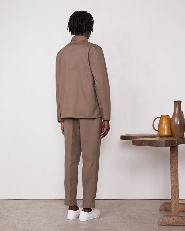 Officine Generale Veste Uriel COTON ELASTHANE TAUPE