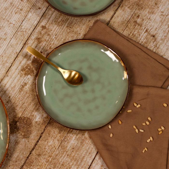 ogo living Assiette à dessert BARBADE verte 20 5 cm