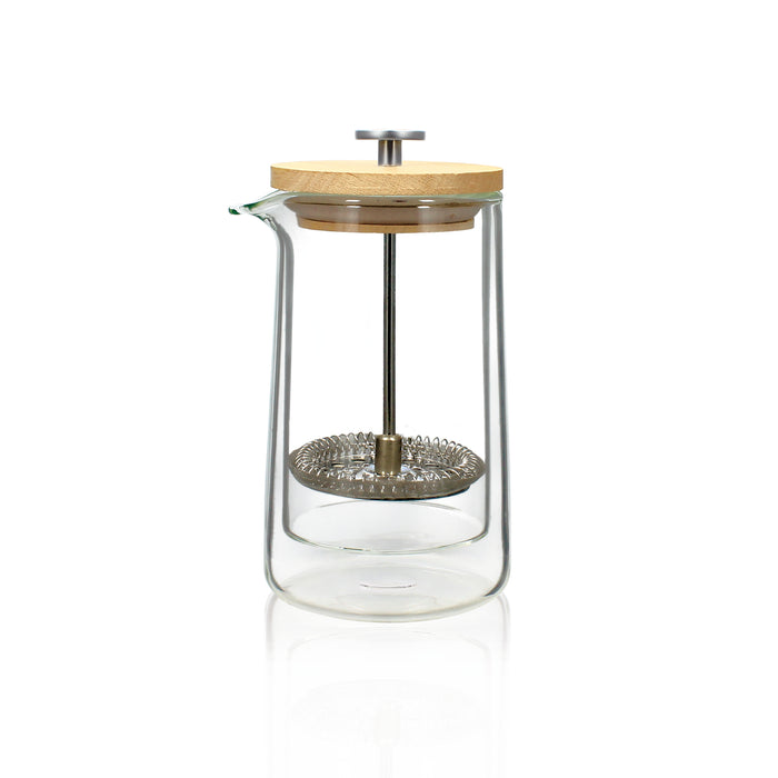 Ogo Living Cafetière à Piston OCTAVE 350ml En Verre Double Paroi
