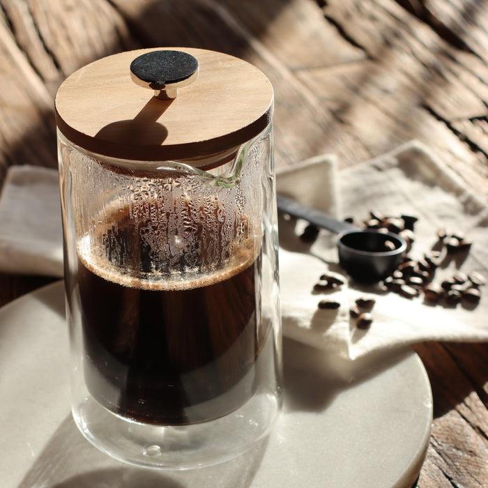 Ogo Living Cafetière à Piston OCTAVE 500ml En Verre Double Paroi