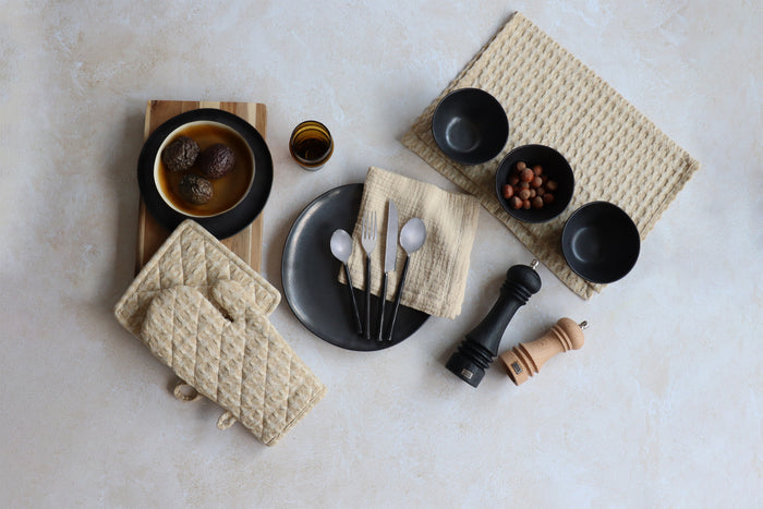 Ogo Living Lot De 2 Serviettes De Table En Coton Cumin ORIGIN