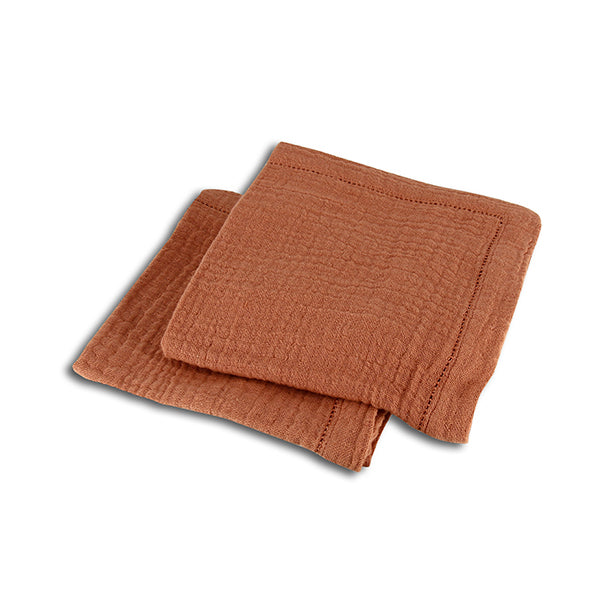 Ogo Living Lot De 2 Serviettes De Table En Coton Paprika ORIGIN
