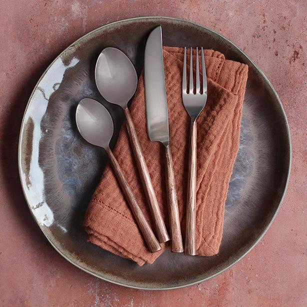 ogo living Lot de 2 serviettes de table en coton paprika ORIGIN