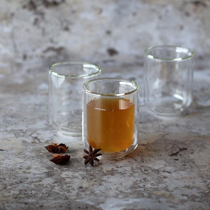 Ogo Living Lot De 2 Tasses En Verre Double Paroi HELYA 10cl