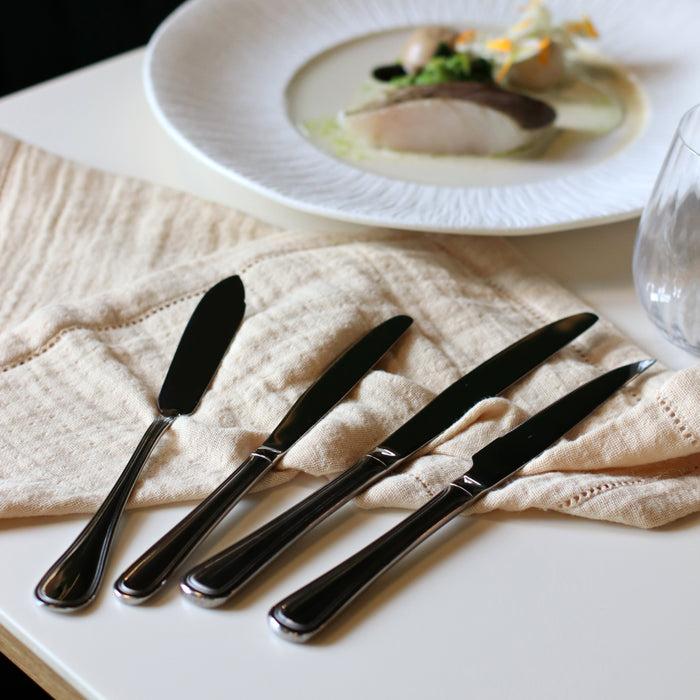 ogo living Lot de 6 couteaux à dessert FILLA en acier inoxydable