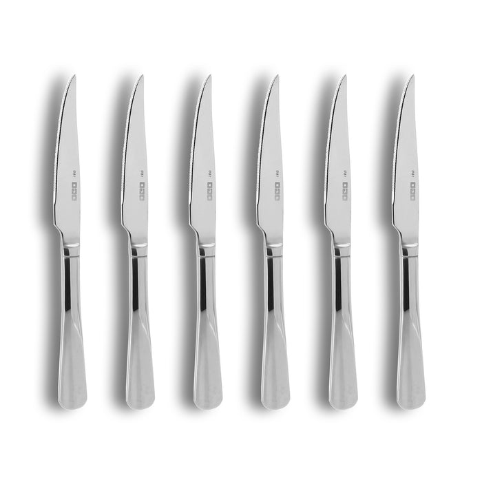 Ogo Living Lot De 6 Couteaux à Steak ARÈS En Acier Inoxydable