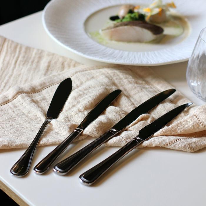 ogo living Lot de 6 couteaux à steak FILLA en acier inoxydable