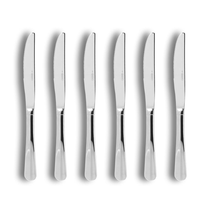 Ogo Living Lot De 6 Couteaux De Table ARÈS En Acier Inoxydable