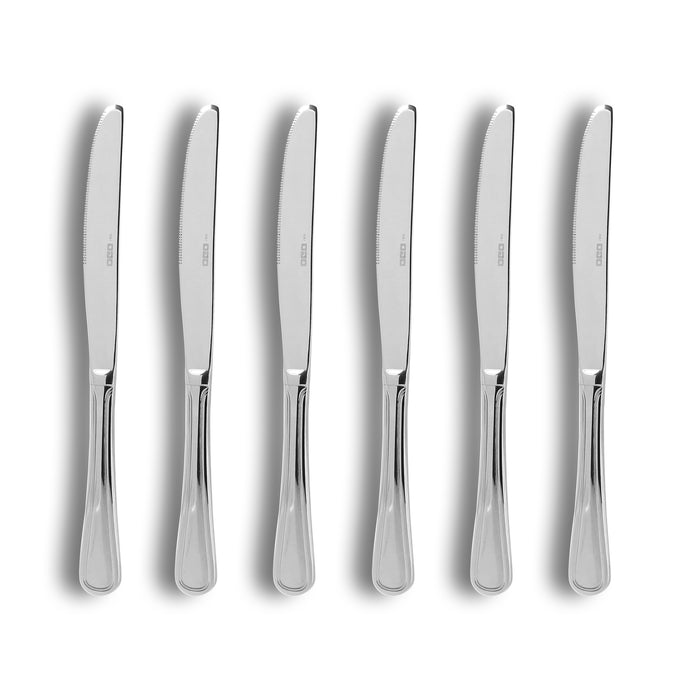 Ogo Living Lot De 6 Couteaux De Table FILLA En Acier Inoxydable