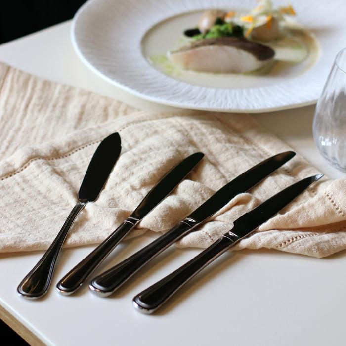 ogo living Lot de 6 couteaux de table FILLA en acier inoxydable