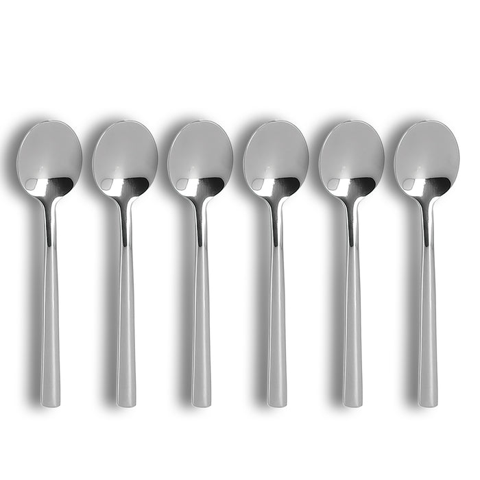 Ogo Living Lot De 6 Cuillères à Café NATURE En Acier Inoxydable