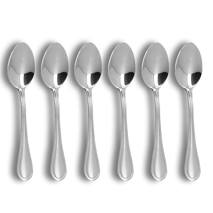 Ogo Living Lot De 6 Cuillères à Dessert FILLA En Acier Inoxydable