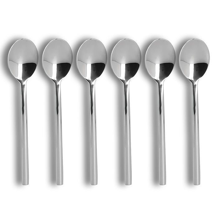 Ogo Living Lot De 6 Cuillères à Dessert NATURE En Acier Inoxydable